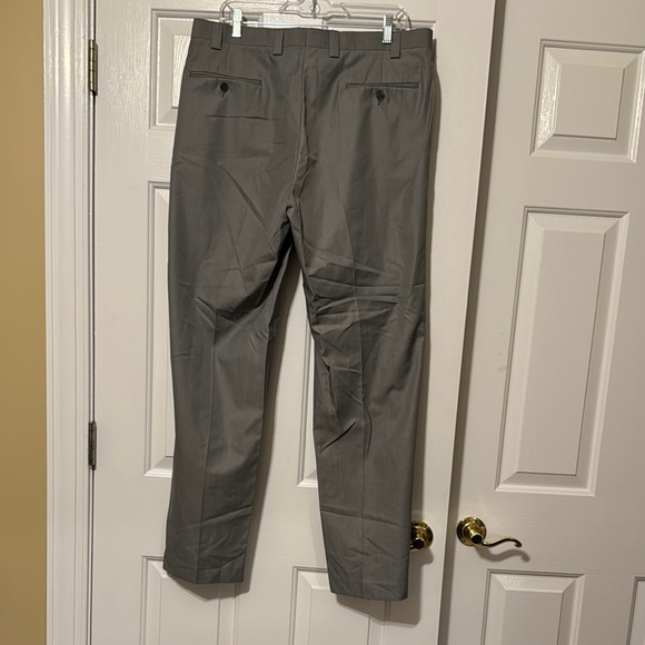 Calvin Klein Gray Dress Trousers Formal Straight-Leg 36 x 32 - Picture 5 of 7